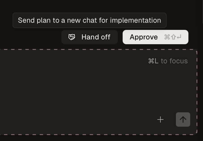 Hand off plans